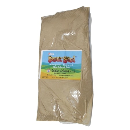 Scenic Sand Activa 5 lbs Bag of Colored Sand, Light Brown SC81440